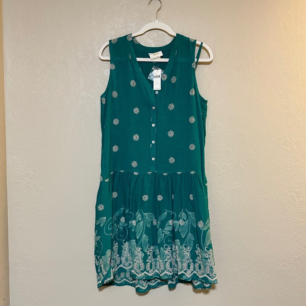 Maeve - Tiered Embroidered Dress | Size Small